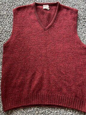 Vtg 90s Mcgregor Shetland Wool Mohair Sweater Vest Mens M Dadcore Coastal Casual